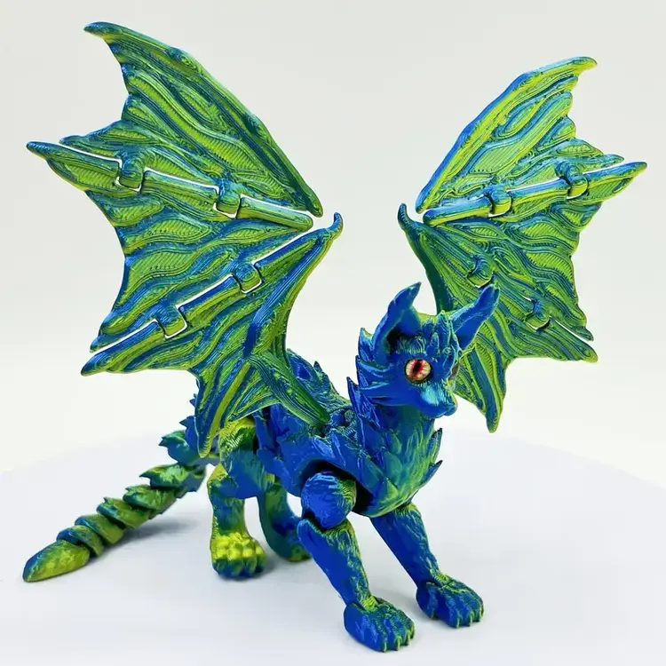 3D Printed Dragon Cat