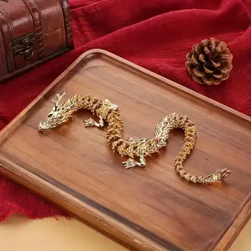 3D Golden Dragon