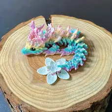 Blue Sea Dragon with Flower Tail