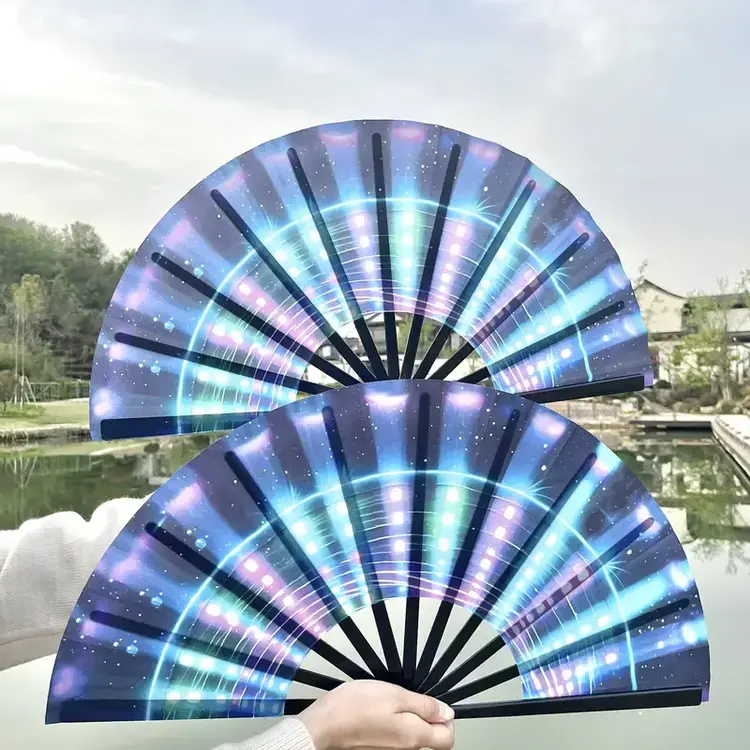 13-Inch Blue & Purple Fan