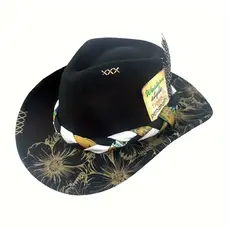 Floral Print Cowboy Hat