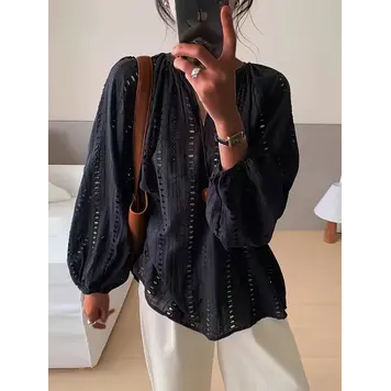 Embroidered Polyester Long Sleeve Shirt