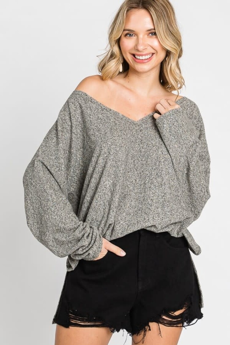 Fashion Go Foiled Fabric Top