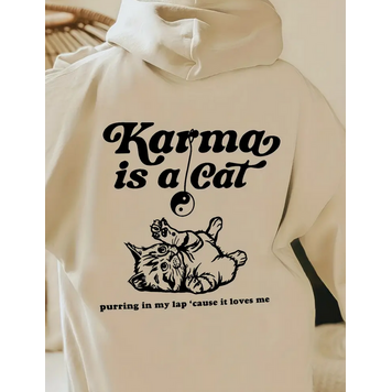 Small Karma Cat Hoodie
