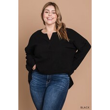 Fashion Go Washed Cotton Striped Casual Top