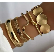 5 pcs Wave Knot  Bracelet Set