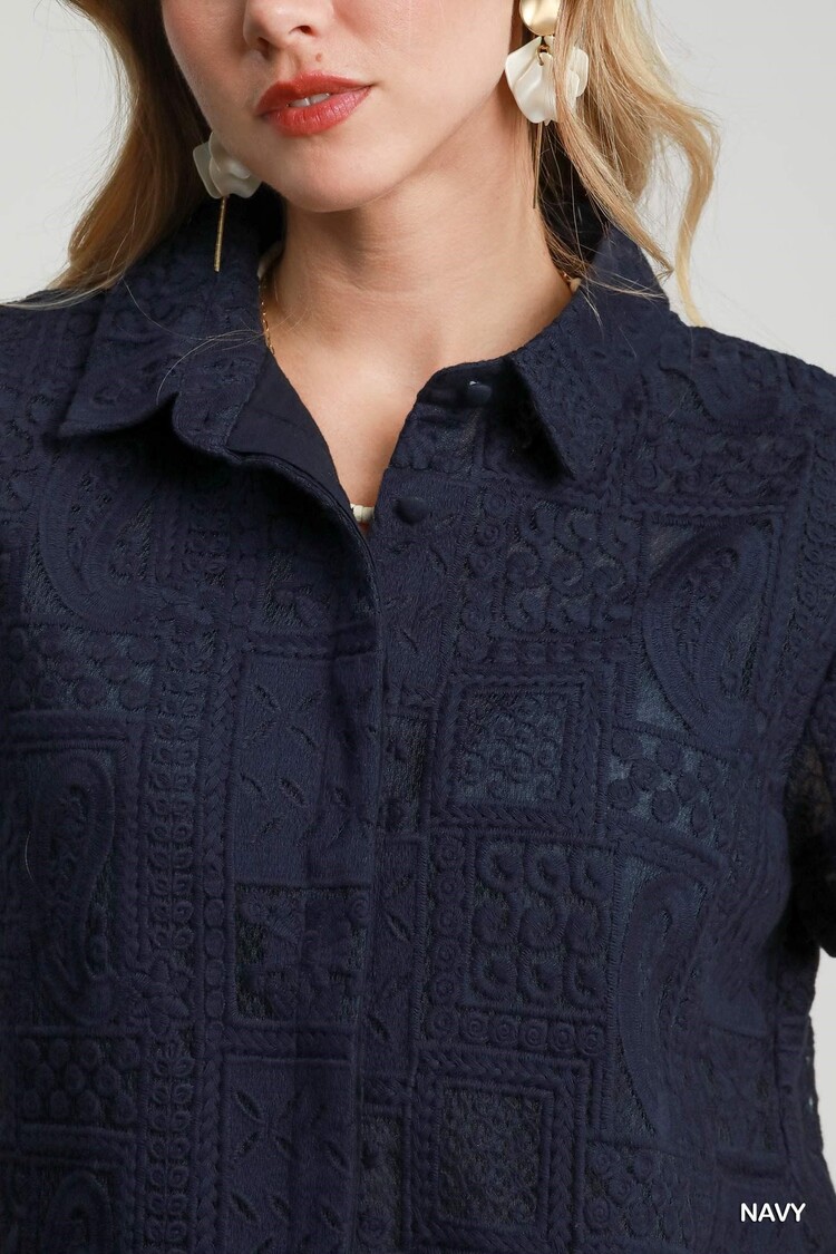 Umgee Patch Lace Top