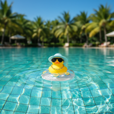 Mini Summer Duck with Blue Hat