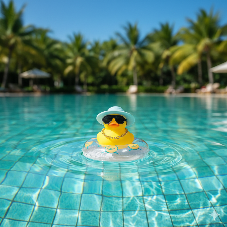 Mini Summer Duck with Blue Hat