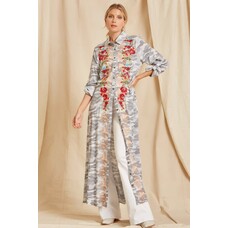 Medium Maxi Floral Shirt Dress