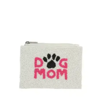 Nima Accessories Beaded Dog  Mom  Theme Coin Purse