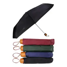Cap Zone Solid 8-panel 3-fold Manual Compact Umbrella