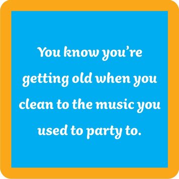 Drinks on Me Clean To Music Coaster