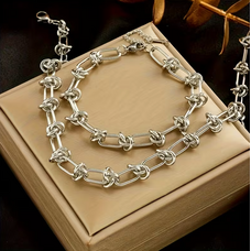 Large Knot Chain Necklace