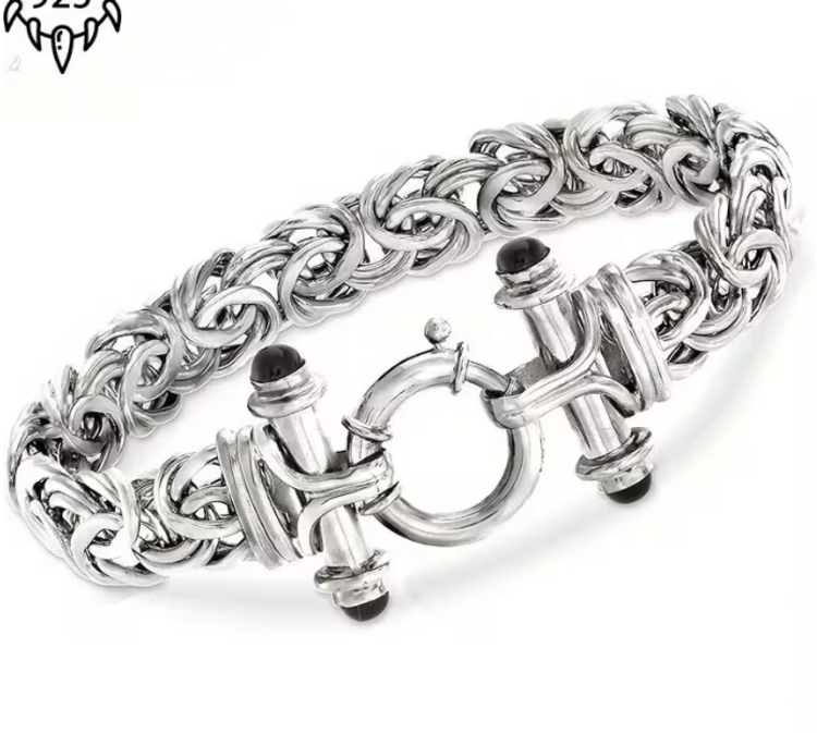 Classic Byzantine Bracelet Silver