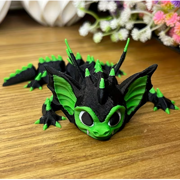 Black & Green Bat Dragon