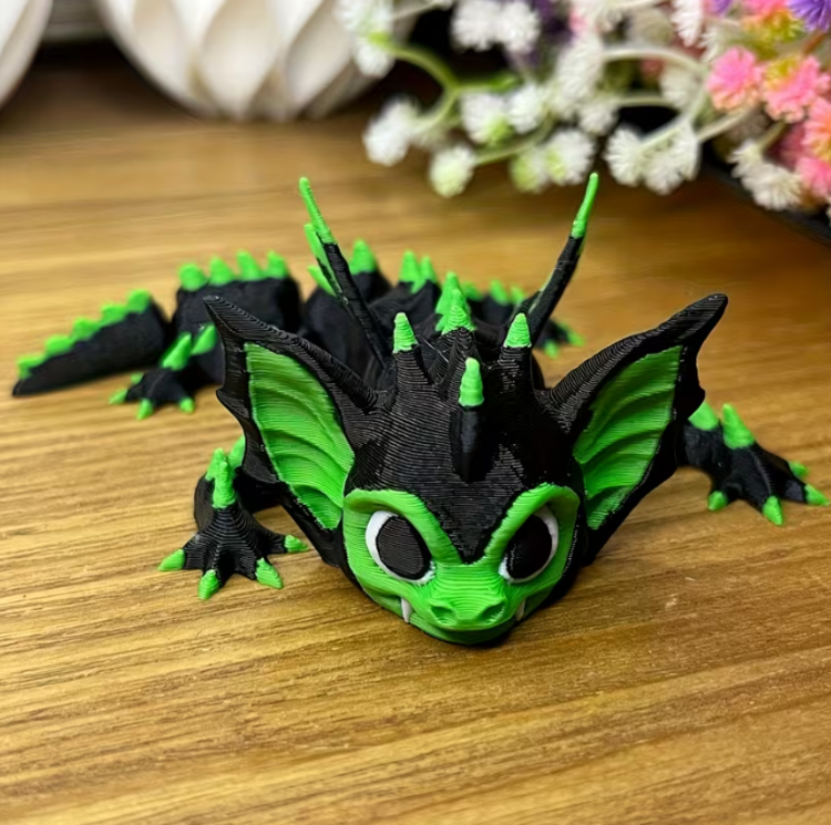 Black & Green Bat Dragon