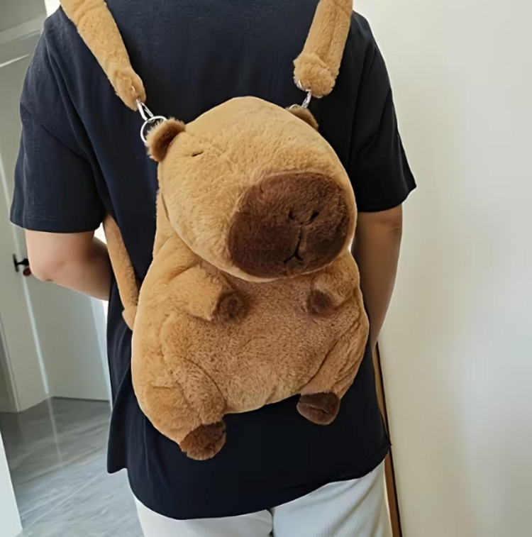 Capybara Plush Backpack