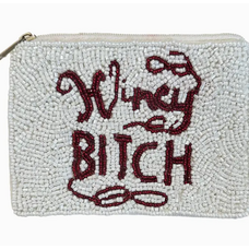 Pizzazz Winey Bitch Beaded Mini Pouch
