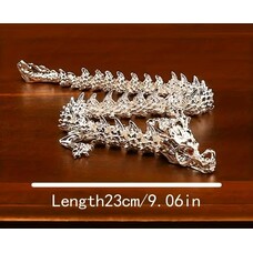 3D Silver Dragon