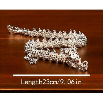 3D Silver Dragon