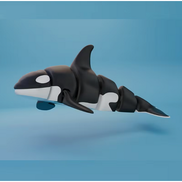 3D Printed Orca Figurine