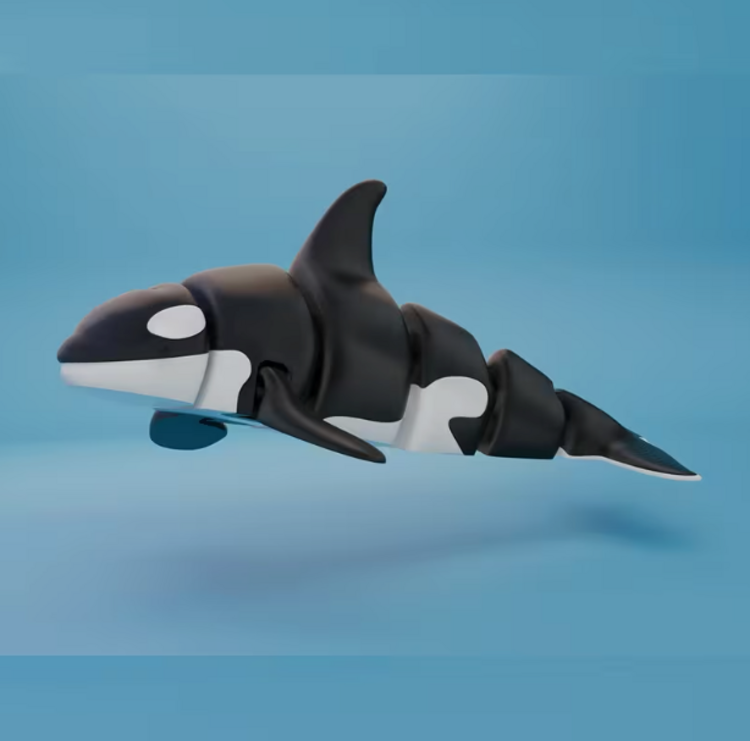 3D Printed Orca Figurine