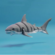 3D Printed Shark Figurine