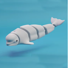 3D Printed Dolphin Figurine