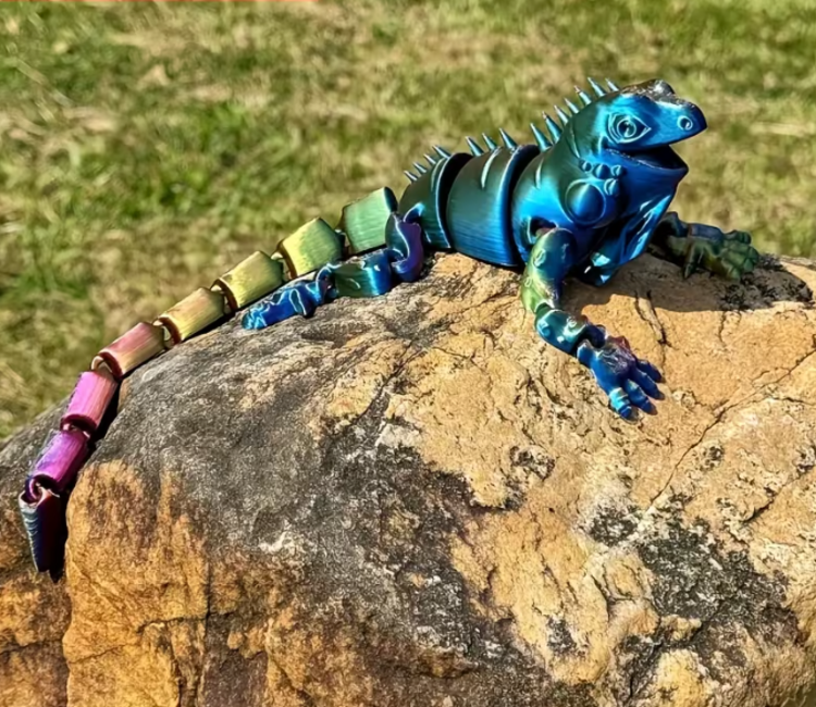 3D Printed Jointed Lizard & Dinosaur Figure