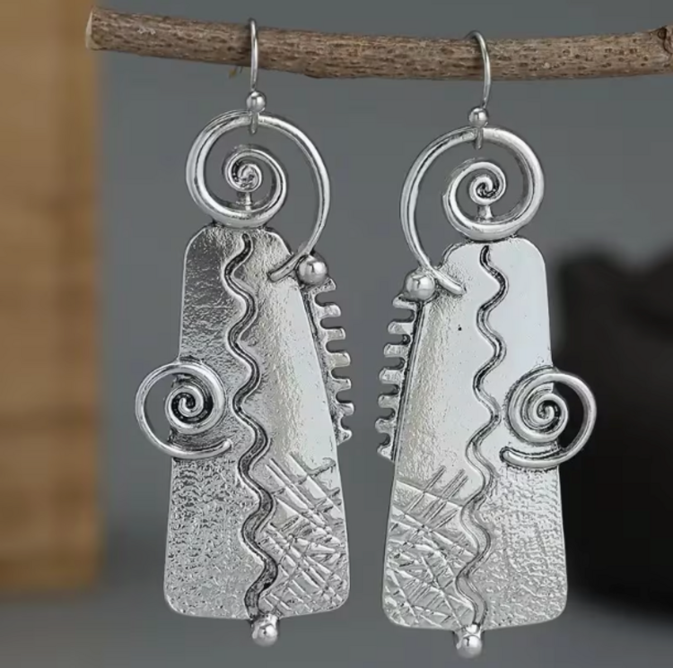 Spiral Abstract Earrings