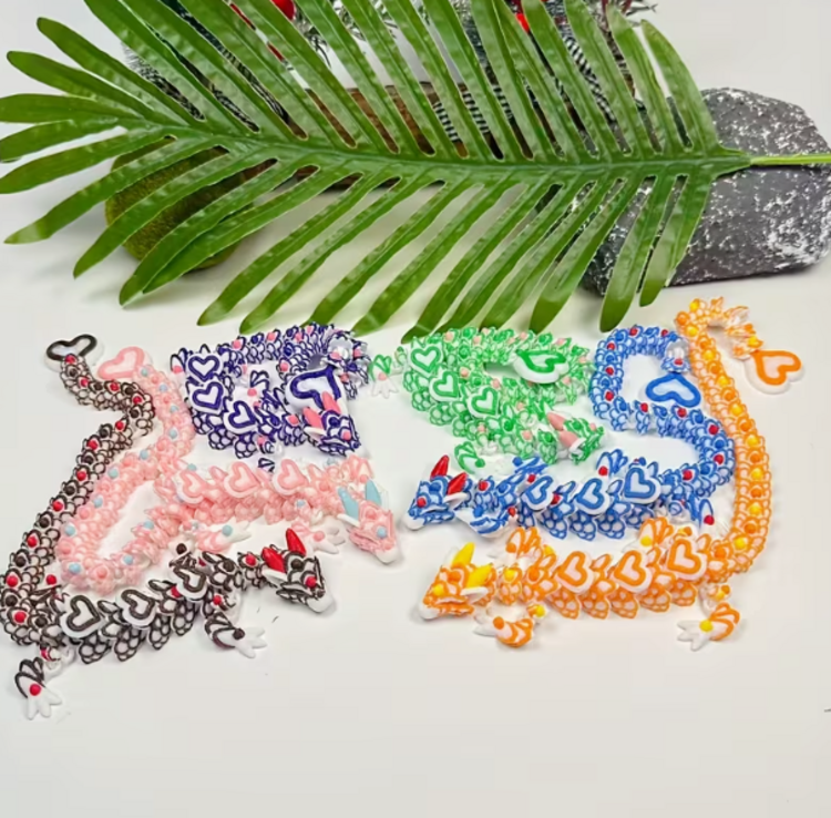 Heart-Tailed Cookie Dragon