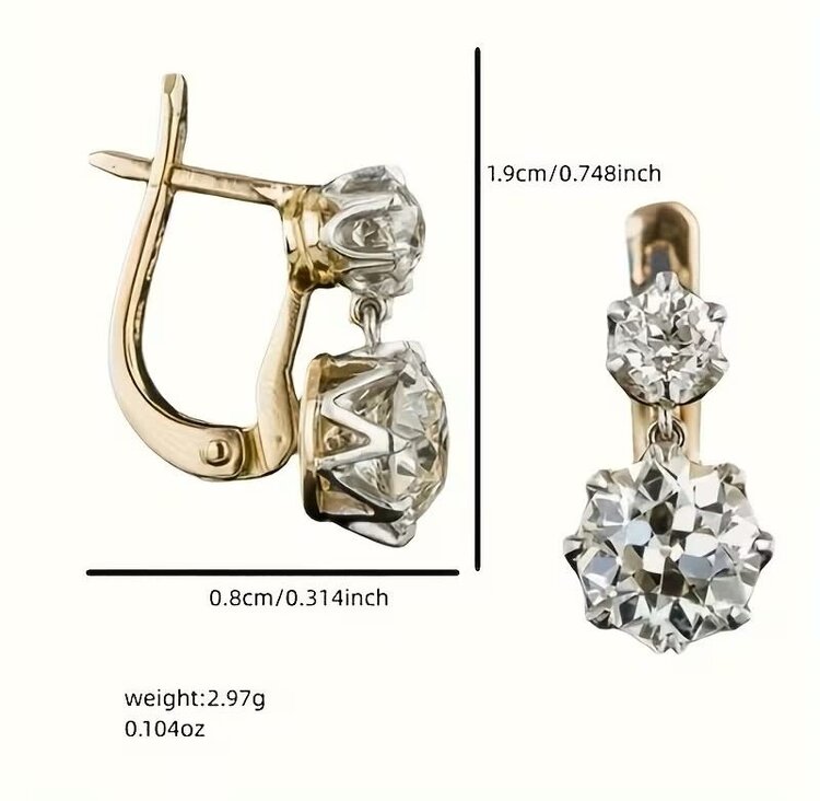 CZ Diamond Earrings