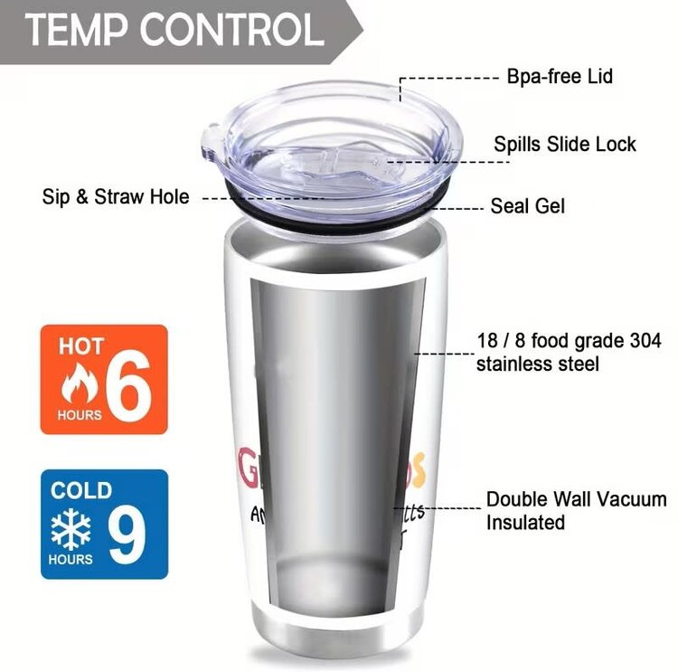 Hope we're Friends White Tumbler with Lid