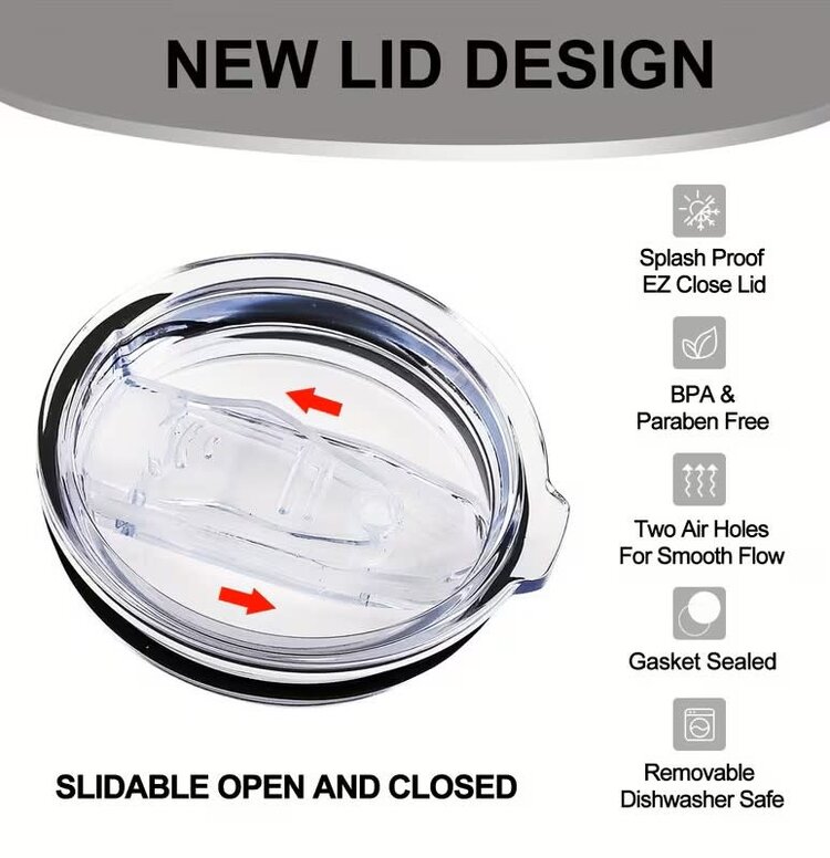 Stupid People White Tumbler with Lid