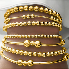 Stackable Beaded Layered Bracelets