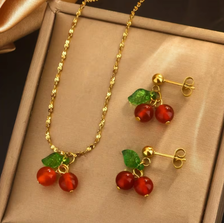 Cherry Jewelry Set