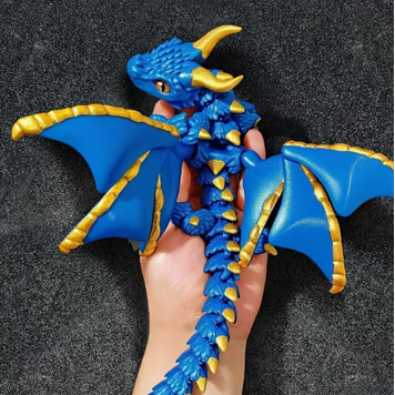 3D Printed Dual-Horned Dragon - Various Color