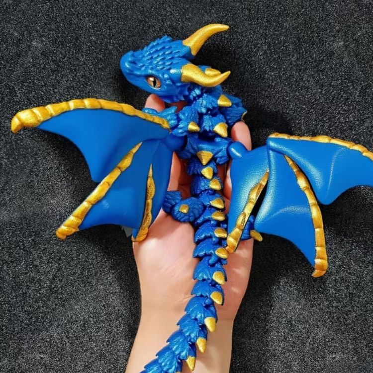 3D Printed Dual-Horned Dragon - Various Color