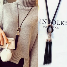 Tassel Pendant Long Necklace