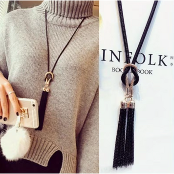 Tassel Pendant Long Necklace
