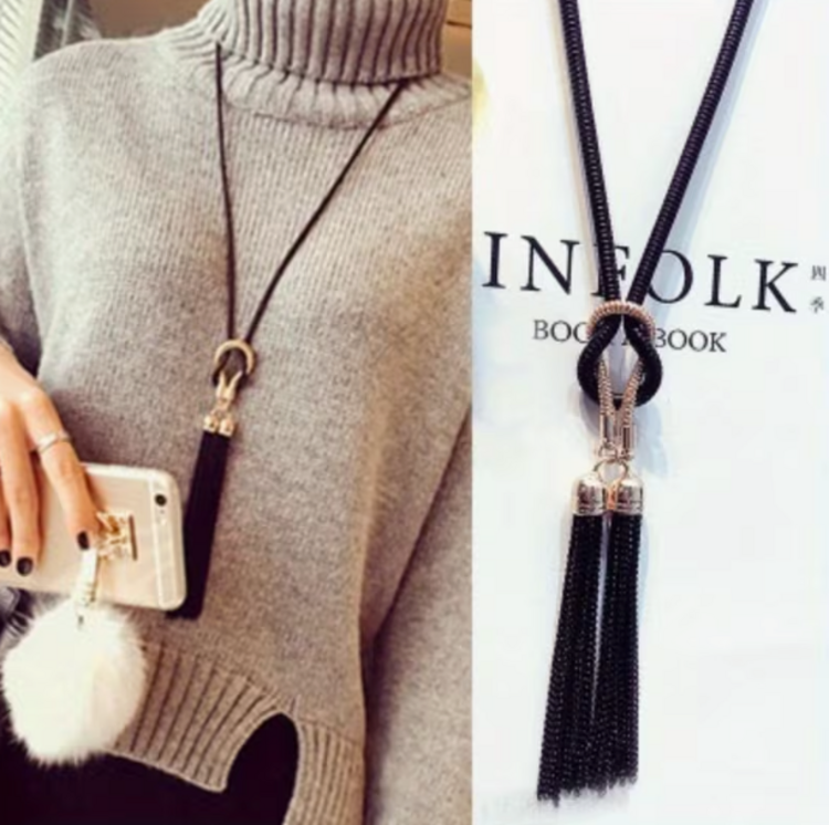 Tassel Pendant Long Necklace