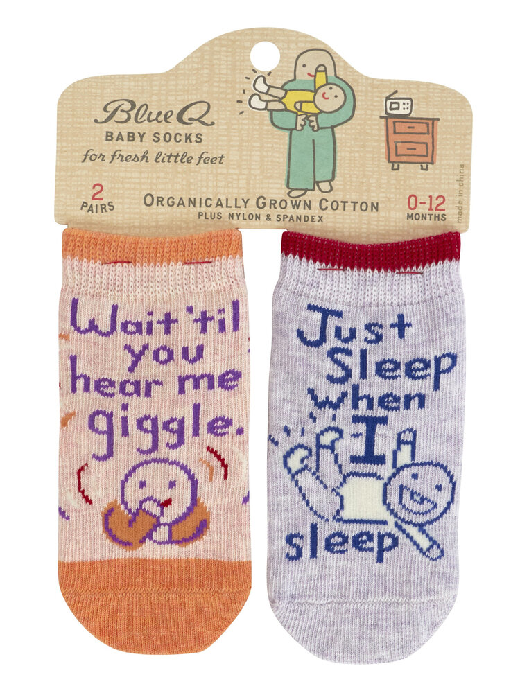 Hear Me Giggle/Sleep BabySocks