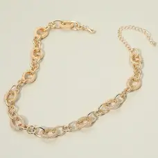 Sensibling Corp Chunky Textured Link Chain Necklace