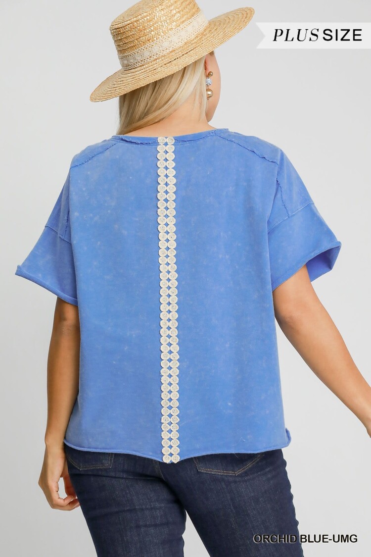 Umgee Lace Applique Top