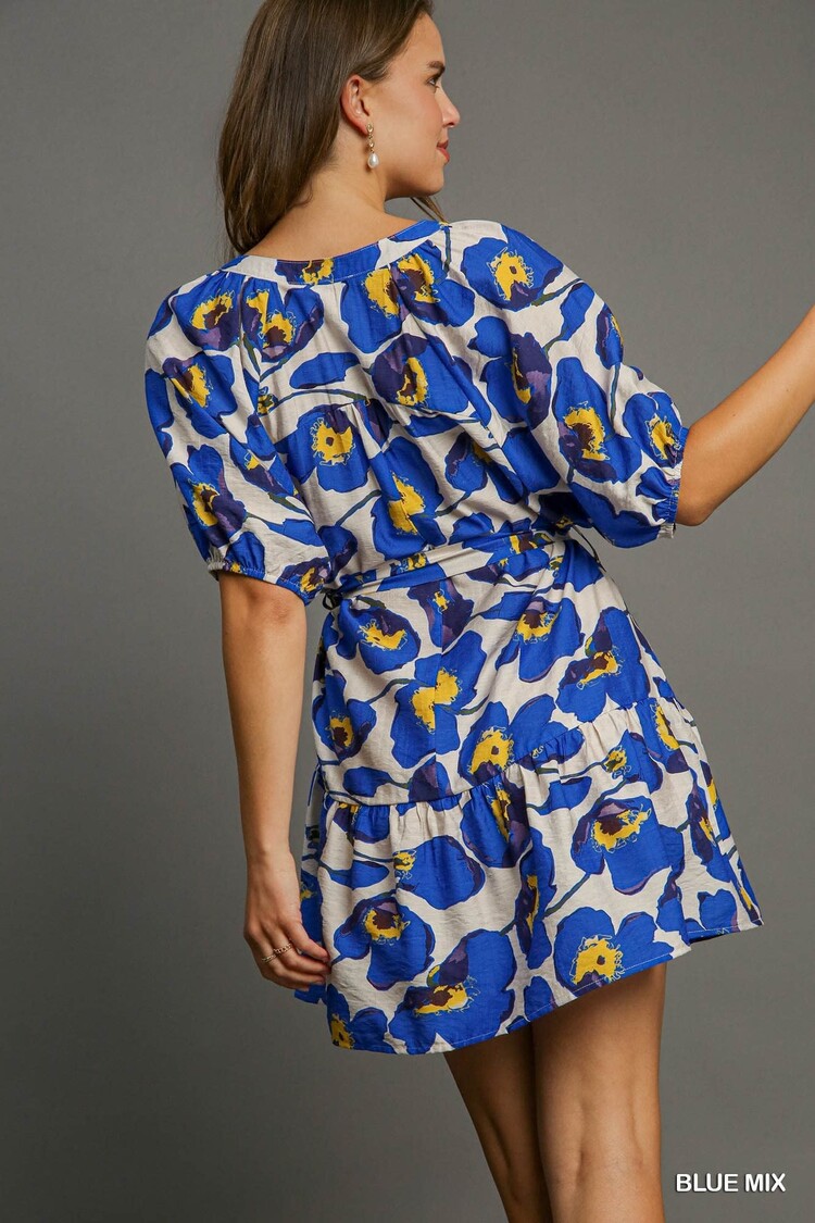 Umgee Half Button Down Dress