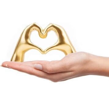 Gold Taylor Swift Heart Hands