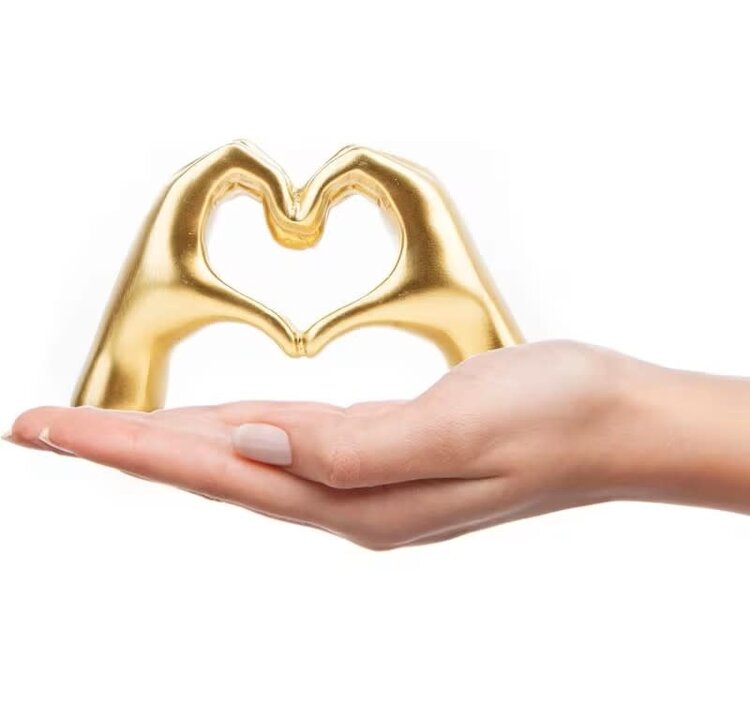 Gold Taylor Swift Heart Hands