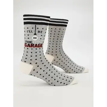 I'll Be In The Garage M-Crew Socks