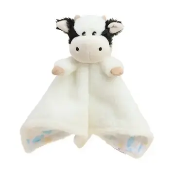 Warmies Black and White Cow Lovey Blanket Warmies